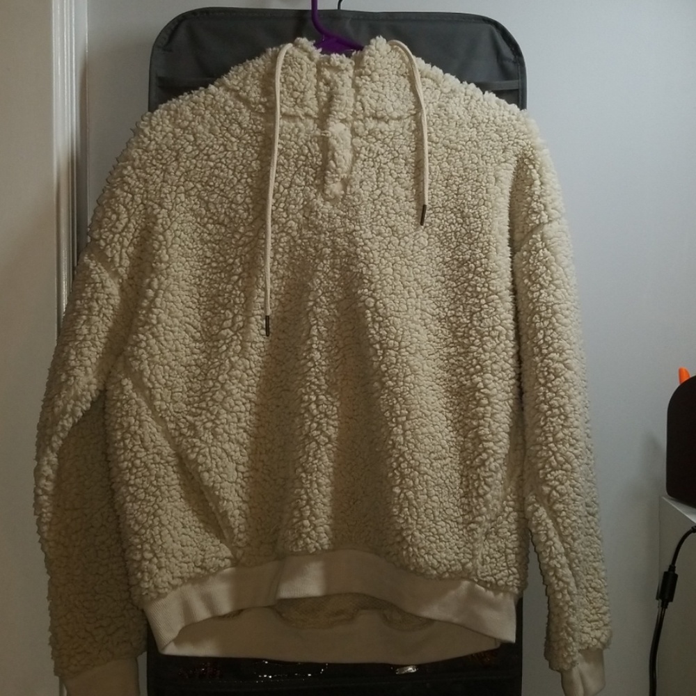 Z By Zella Fux Shearling Sweatshirt